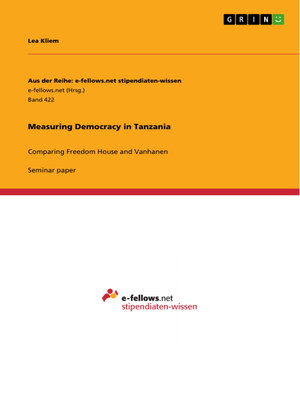 cover image of Measuring Democracy in Tanzania